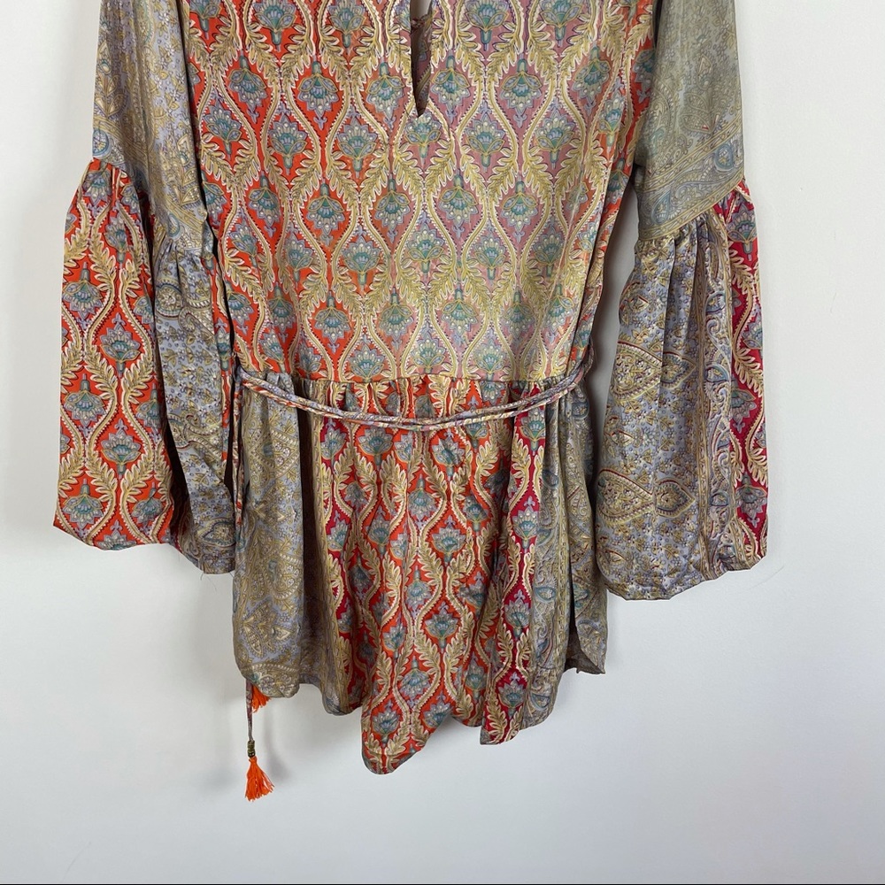 Karma Highway Boho Mixed Print Kimono Romper - Picture 7 of 15